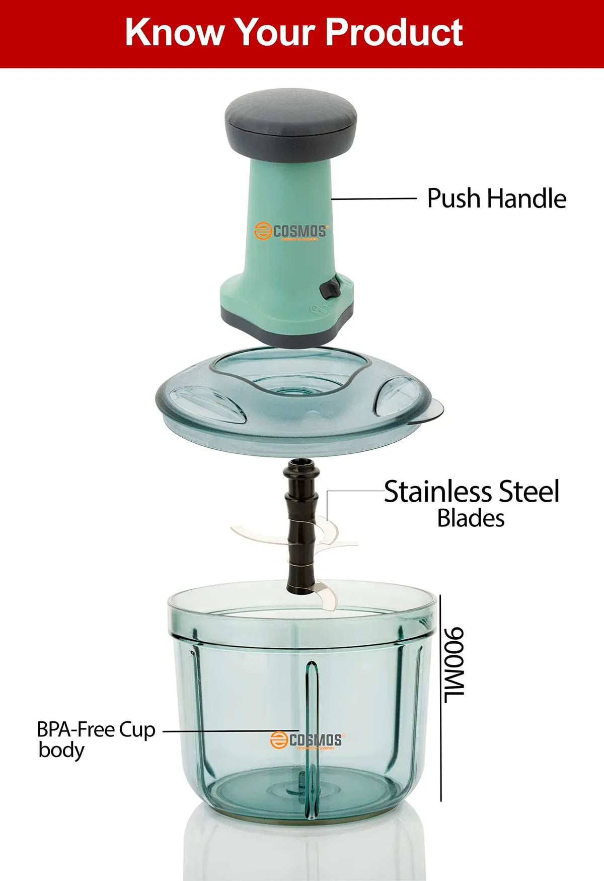 Onion chopper for kitchen